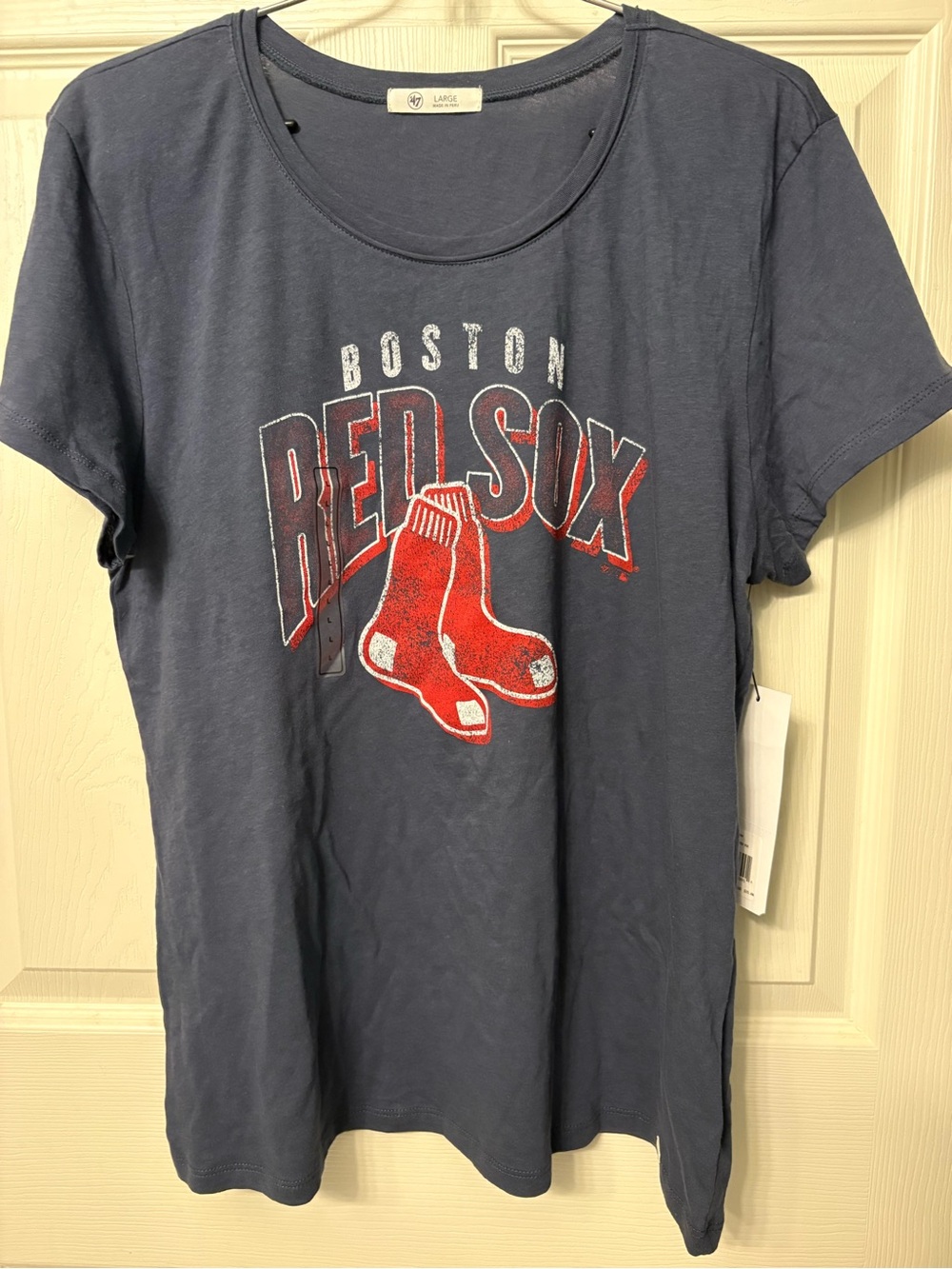 NWT 47 Brand Women’s Boston Red Sox T Shirt - Blue - Large $38